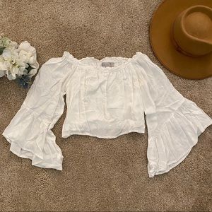Rumour (LF) Off the Shoulder Bell Sleeve Top